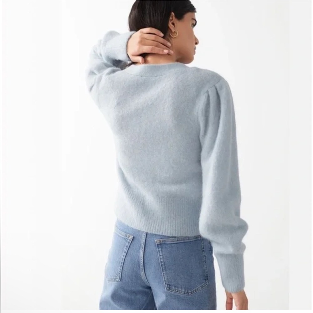 & Other Stories Light Blue Cardigan - Picture 3 of 4